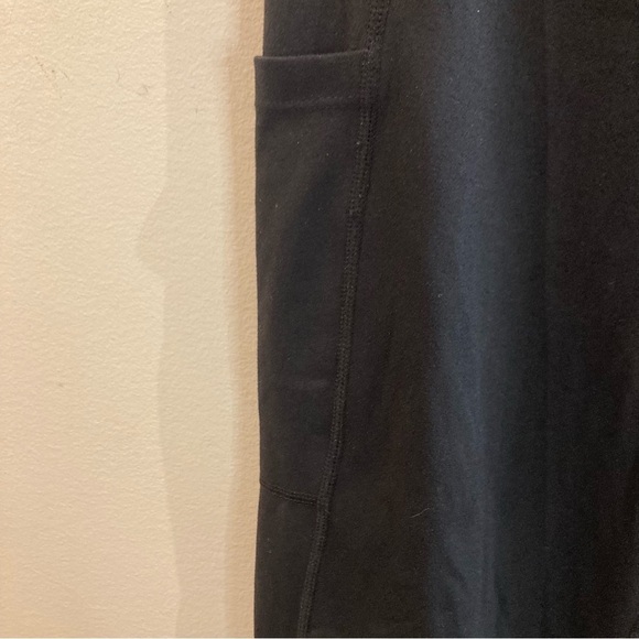 ALONG FIT Sz XL High Waist Comfort Waist Side Pockets Light Compression Leggings - Picture 4 of 11